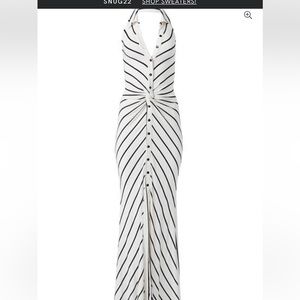 Venus knot tail maxi dress